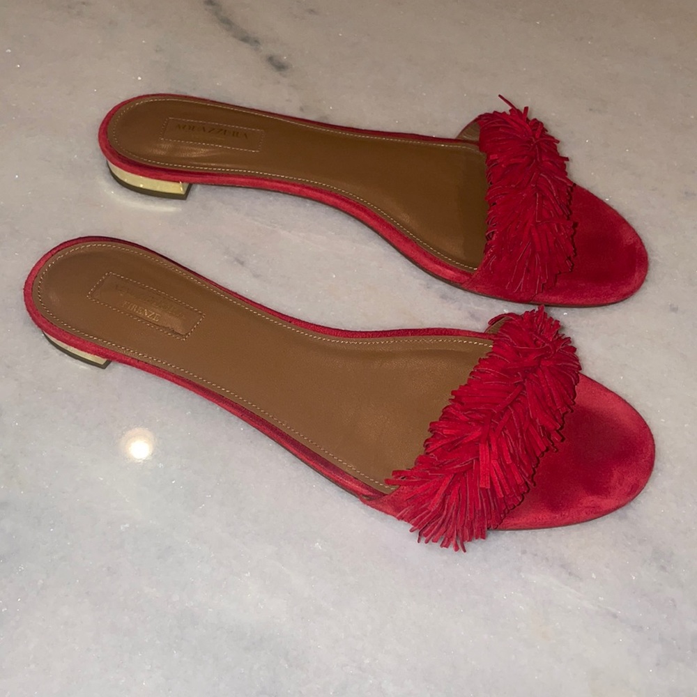 AQUAZURRA WILD THING FRINGE Sandal